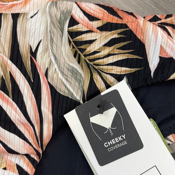 ☀️HURLEY☀️RIP CURL☀️ SOLID ADJUSTABLE BIKNI TOP HAVANA CHEEKY HIPSTER BIKINI - Picture 9 of 15